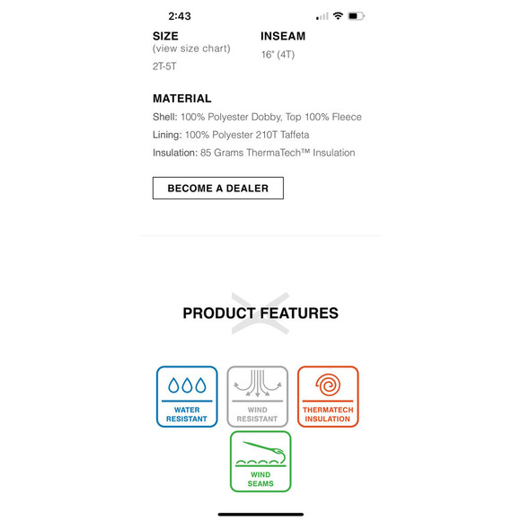 Arctic Kids Limitless Fleece Bib Overalls - Picture 15 of 16